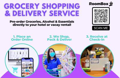 RoomBox: Grocery delivery to your hotel or vacay rental!