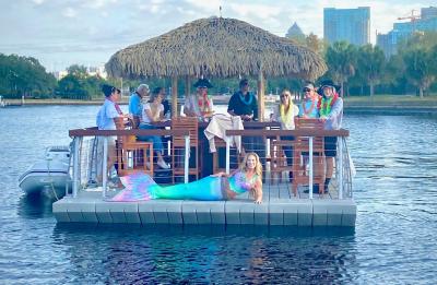 Tiki boat on Hillsborough River
