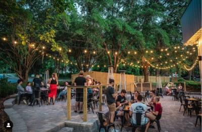 Our Beer Garden is beautiful with plenty of outdoor seating and serviced from our indoor Taproom!