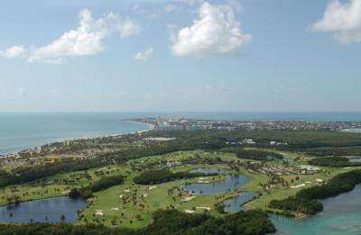 Aerial view of Crandon Golf and Key Biscayne
