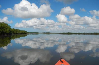 Kayaking is a peaceful way to explore our beautiful coastal waters
