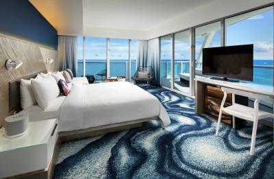 Wrap Around Balcony With Panoramic Ocean Views From The Cool Corner Guest Room At W Fort Lauderdale
