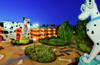 Disney's All-Star Movies Resort courtyard