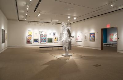 Installation image of American Modernisms exhibition