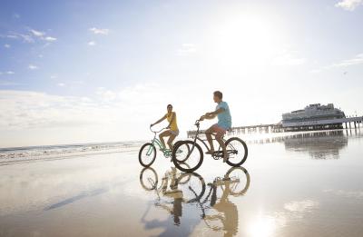 Bicycling on Daytona Beach