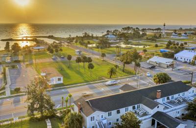 Port Inn Drone Sunset