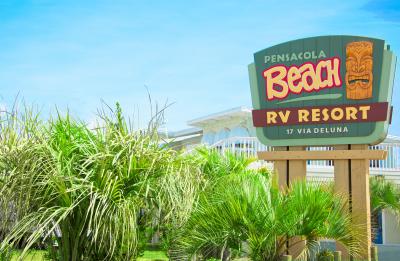 Pensacola Beach RV Resort Sign