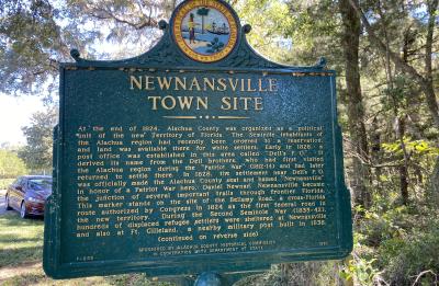 Newnansville historical marker