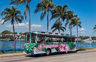 FLAMINGO BUS MIAMI TROLLEY BUS