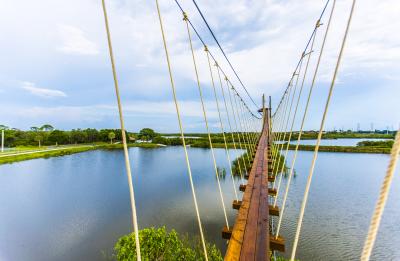 Check out our Flight of the Osprey, 200' Suspension Bridge