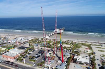 The Daytona Beach Slingshot features breathtaking views of Daytona Beach!