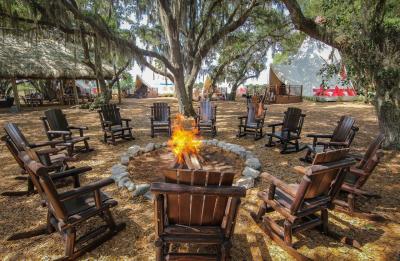Campfire at the Teepees