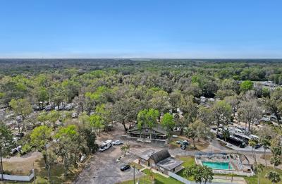 Arial view of campground