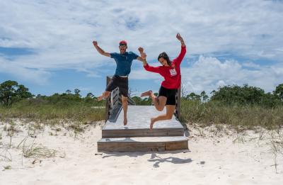 Wild fun at Bald Point State Park in Alligator Point, Florida