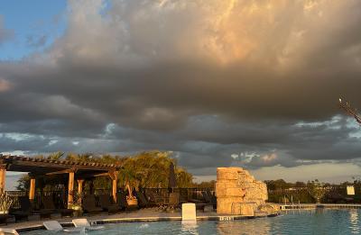 Even the clouds are gorgeous here!