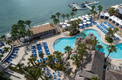 Take in the views from your balcony at Clearwater Beach Marriott Resort on Sand Key