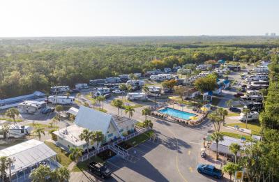 Our campground is located in a relaxing oasis