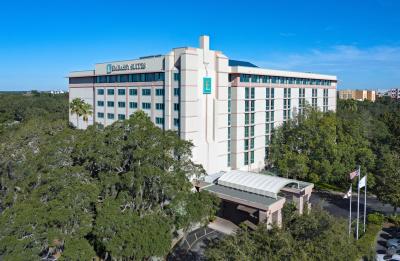 Relax at Embassy Suites Tampa, located on the USF campus and a Busch Gardens Preferred Partner