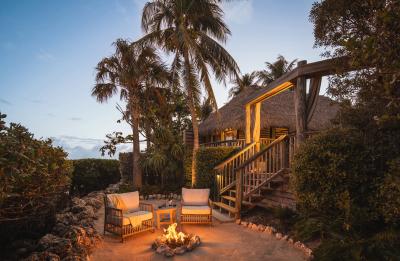 Little Palm Island Private Beach Firepit