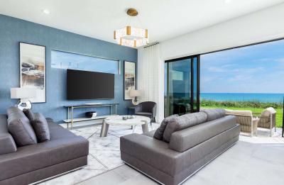 Living Room w/ an Ocean View