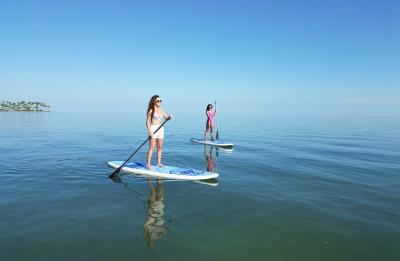 Paddle boarding