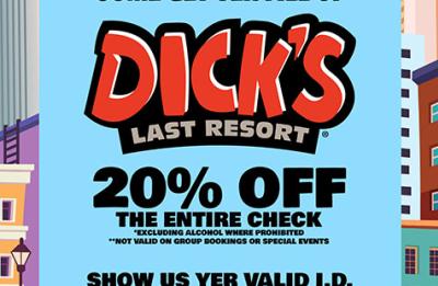 Locals Discount offered