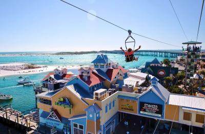 Fly above HarborWalk Village and take in the stunning views of the Destin Harbor!
