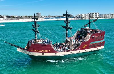 Ride on the Buccaneer, a 100-foot pirate ship!