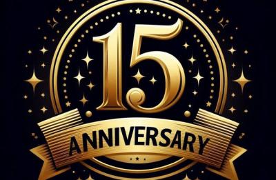 April - Celebrating 15 YEARS in business!