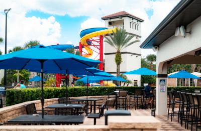 Pool Bar and Slide Tower