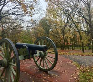 Fort Defiance Cannon in Fall