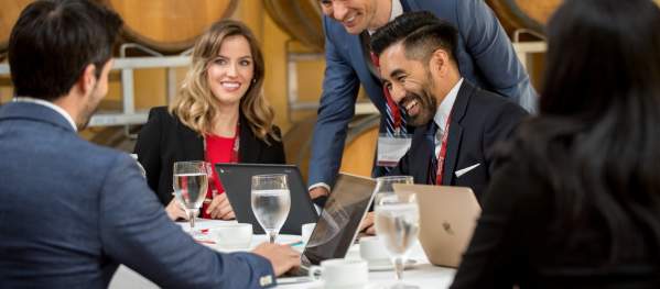 Group meeting in boardroom