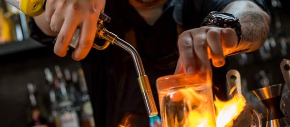 Bartender Making Old Fashioned