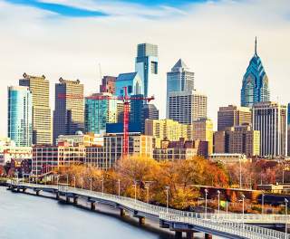 Philadelphia city landscape