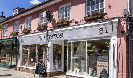The shop front of Gunton's