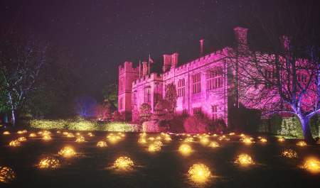 Sudeley Castle Christmas lights