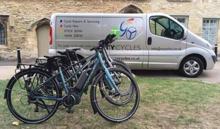 TY Cycles electric bike hire in The Cotswolds