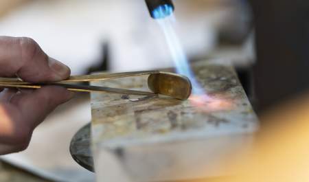 Making jewellery at Three Kings in Witney