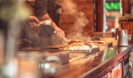 Food at Christmas Market
