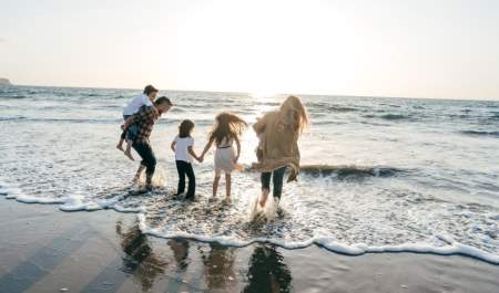 Family, Beach, Holiday