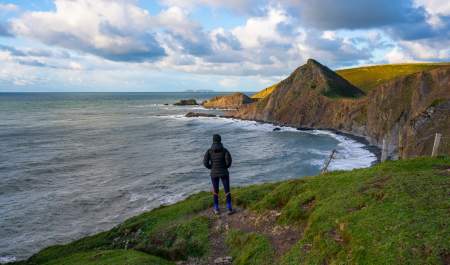 hartland, coast view, north devon,