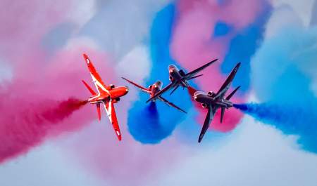 The Red Arrows at Sidmouth Air Show and Regatta