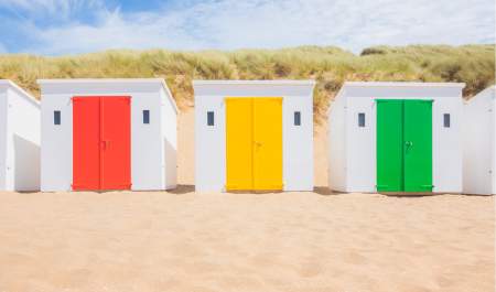 Woolacombe beach huts