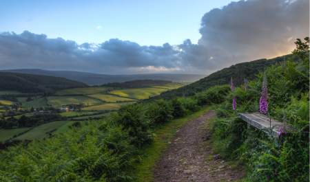 Views over exmoor