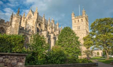 image shows Exeter Cathedral