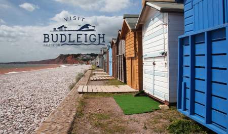 beach huts of budleigh salterton