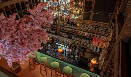 the bar at Turkuaz Social, Chichester