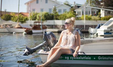 Utleiebåter i Grimstad havn