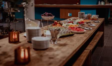 Dekket bord på Utsikten Hotell Kvinesdal