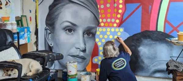 Painting The Office Mural
